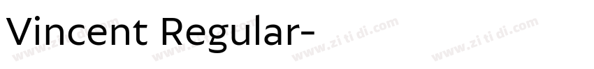 Vincent Regular字体转换